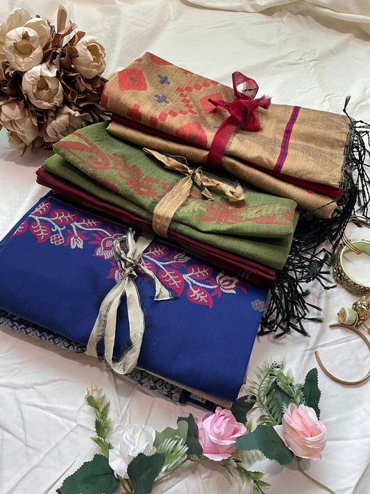 Royal Blue Signature Cotton Silk Suit