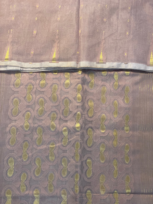 Mauve Cotton Silk Saree