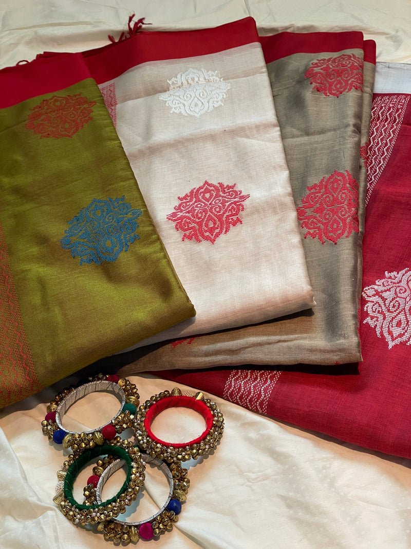 Mercerised Cotton Sarees – Classic Weave Collection