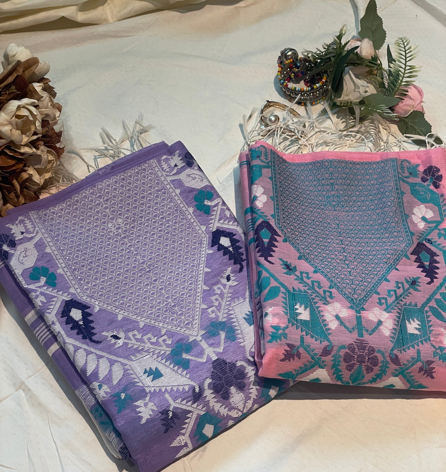 Lavender Signature Cotton Silk Suit