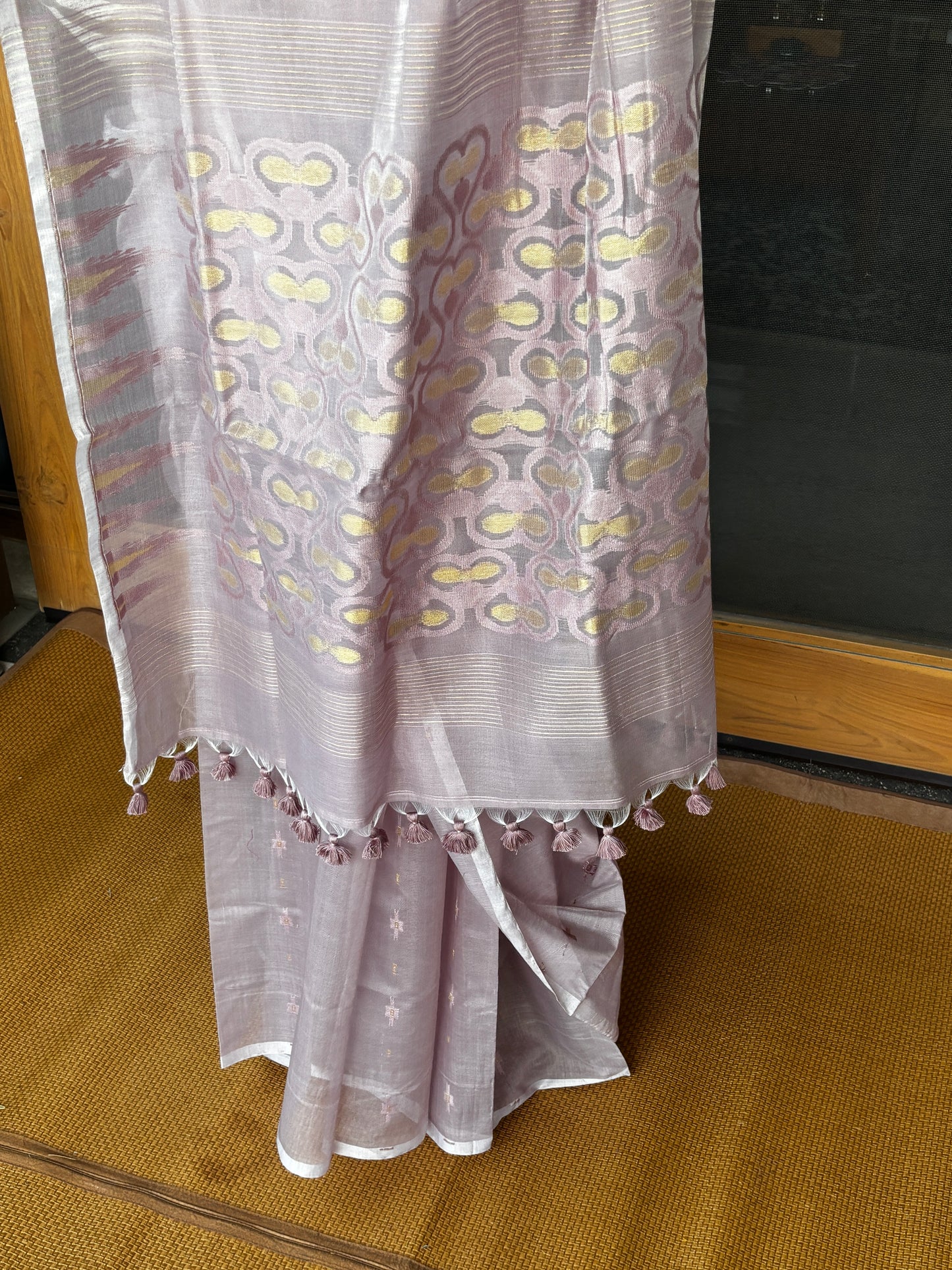 Mauve Cotton Silk Saree
