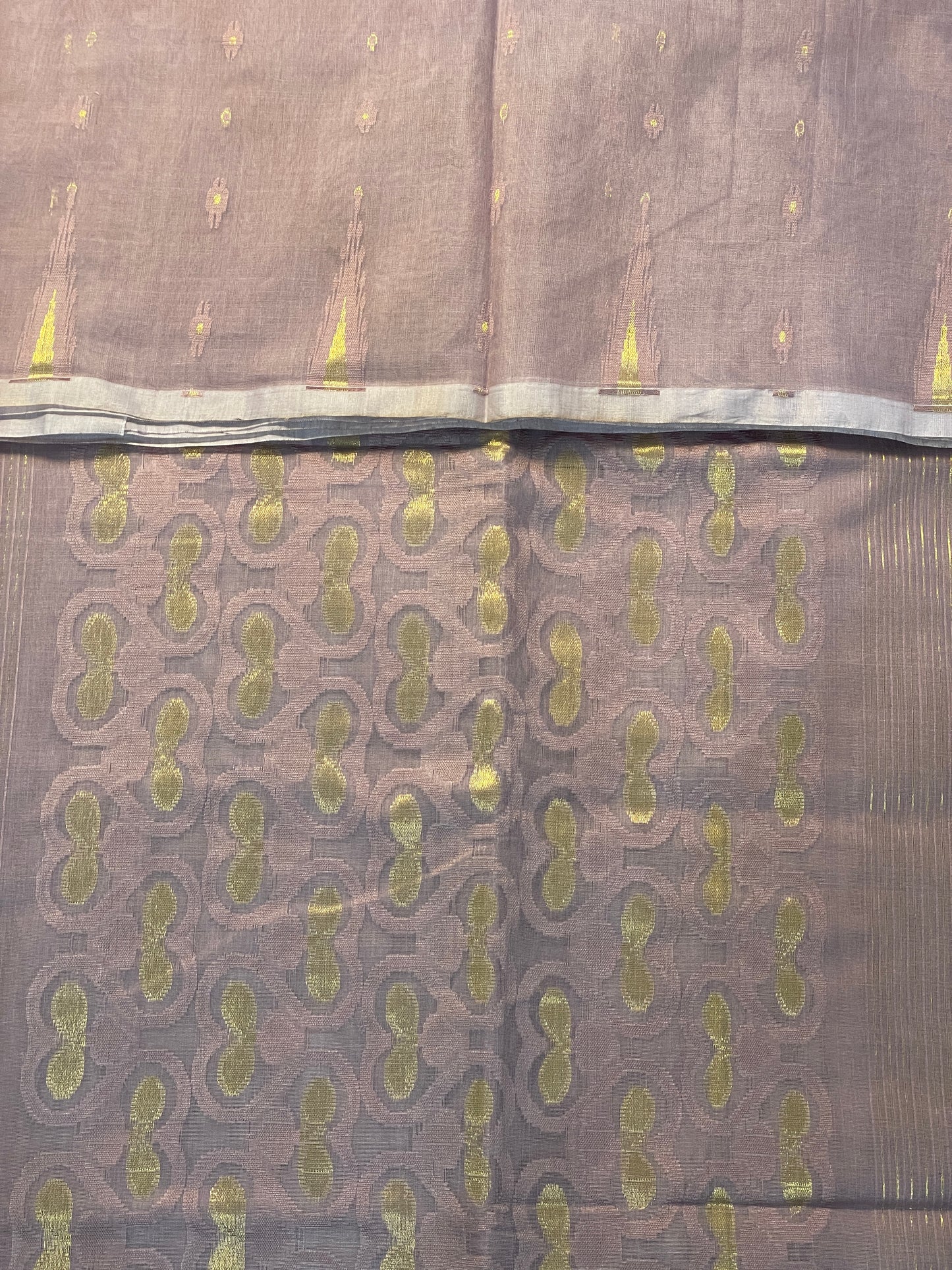 Mauve Cotton Silk Saree