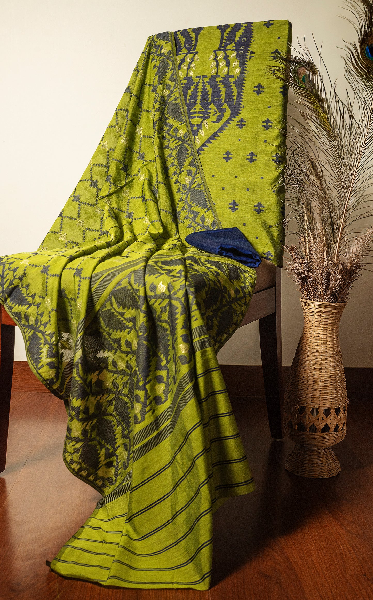 Matcha Green Premium Cotton Silk Suit