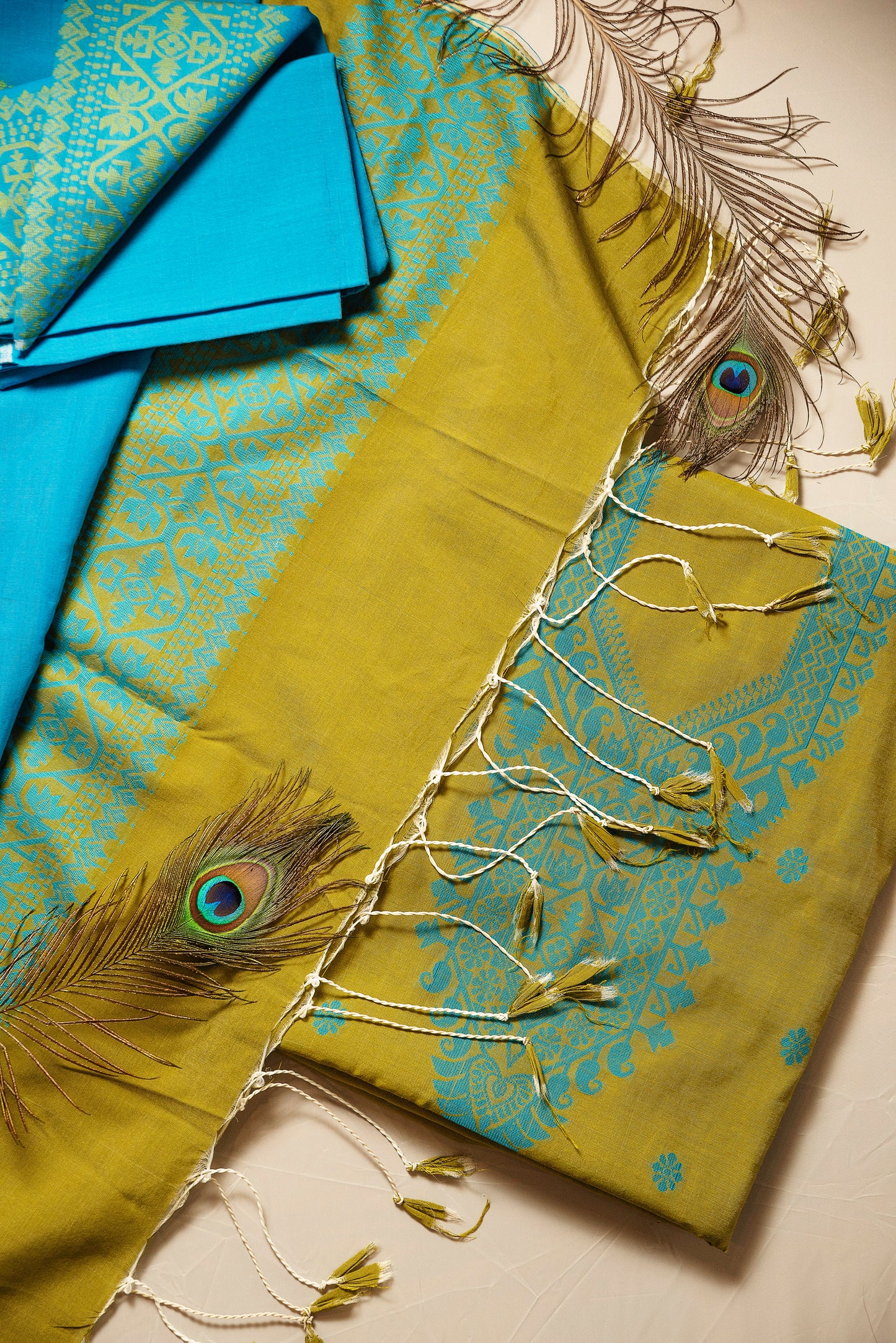 Lime Green Signature Cotton Silk Suit