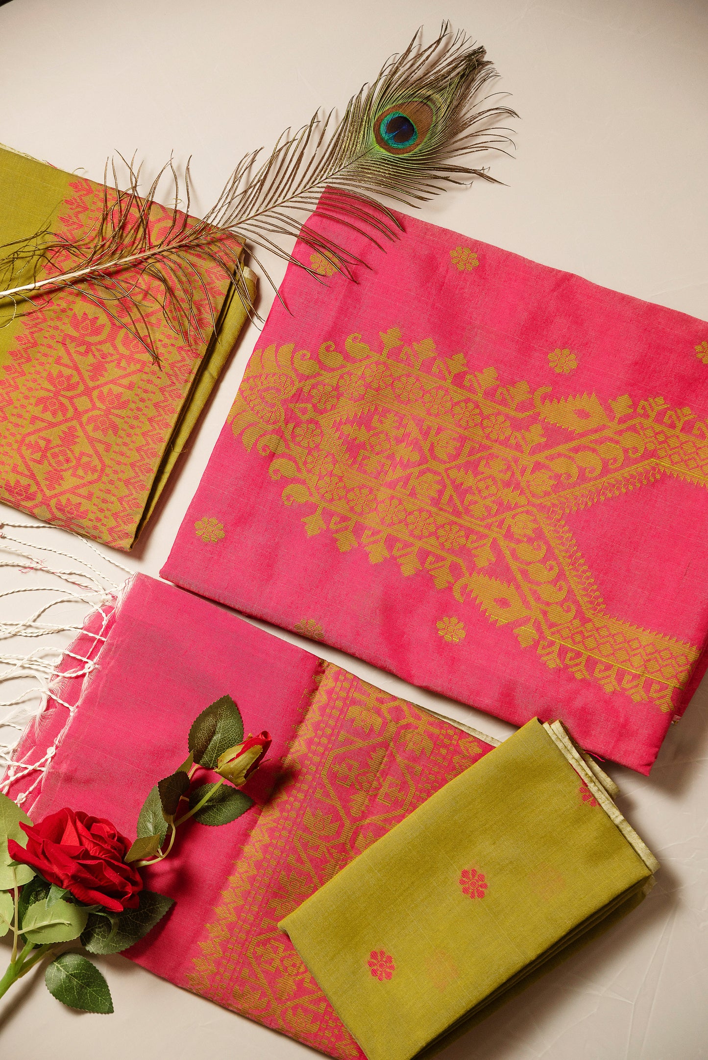 Rani Pink Signature Cotton Silk Suit