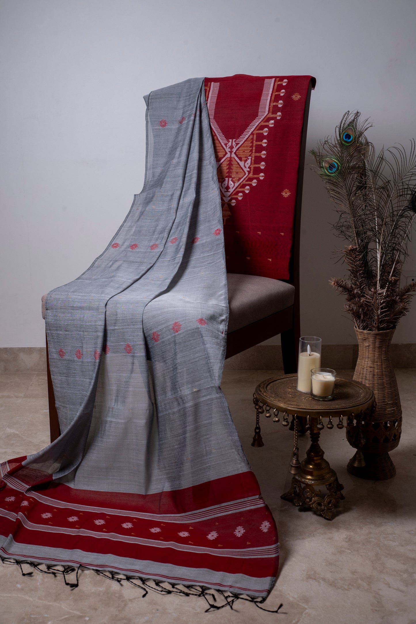 Maroon Signature Cotton Silk Suit